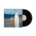 "Stranger in the Alps" black vinyl record with a ghostly figure and dog on the cover.